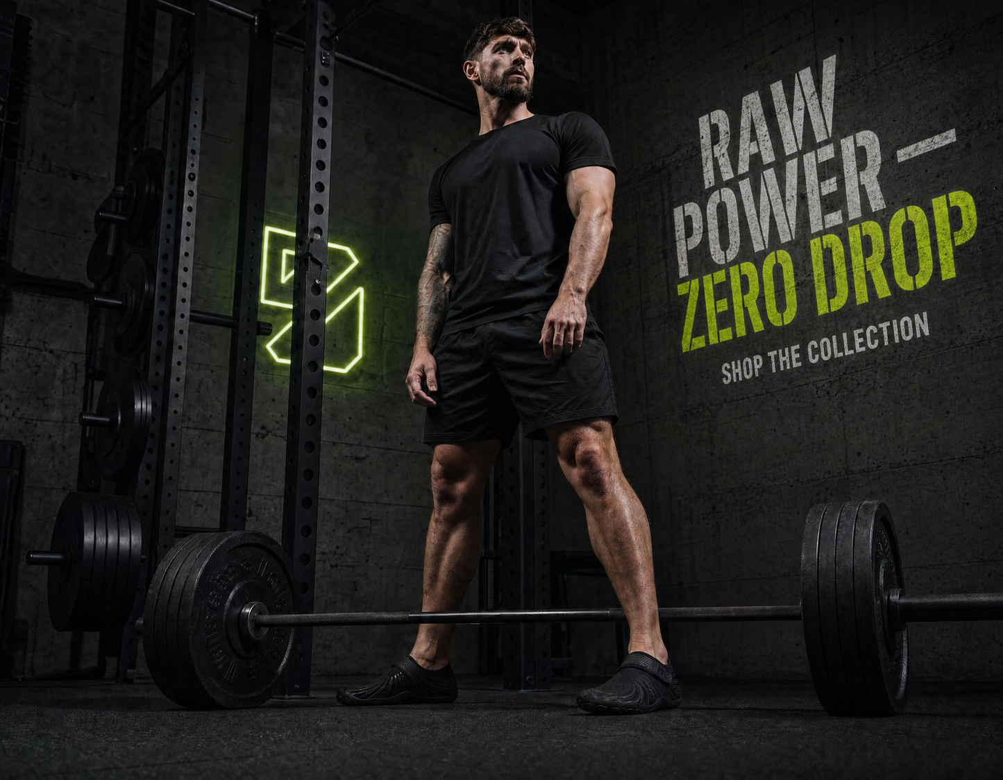 KRAFTBARE FORGE — Zero Drop Barefoot Lifting Shoes | Onyx Black