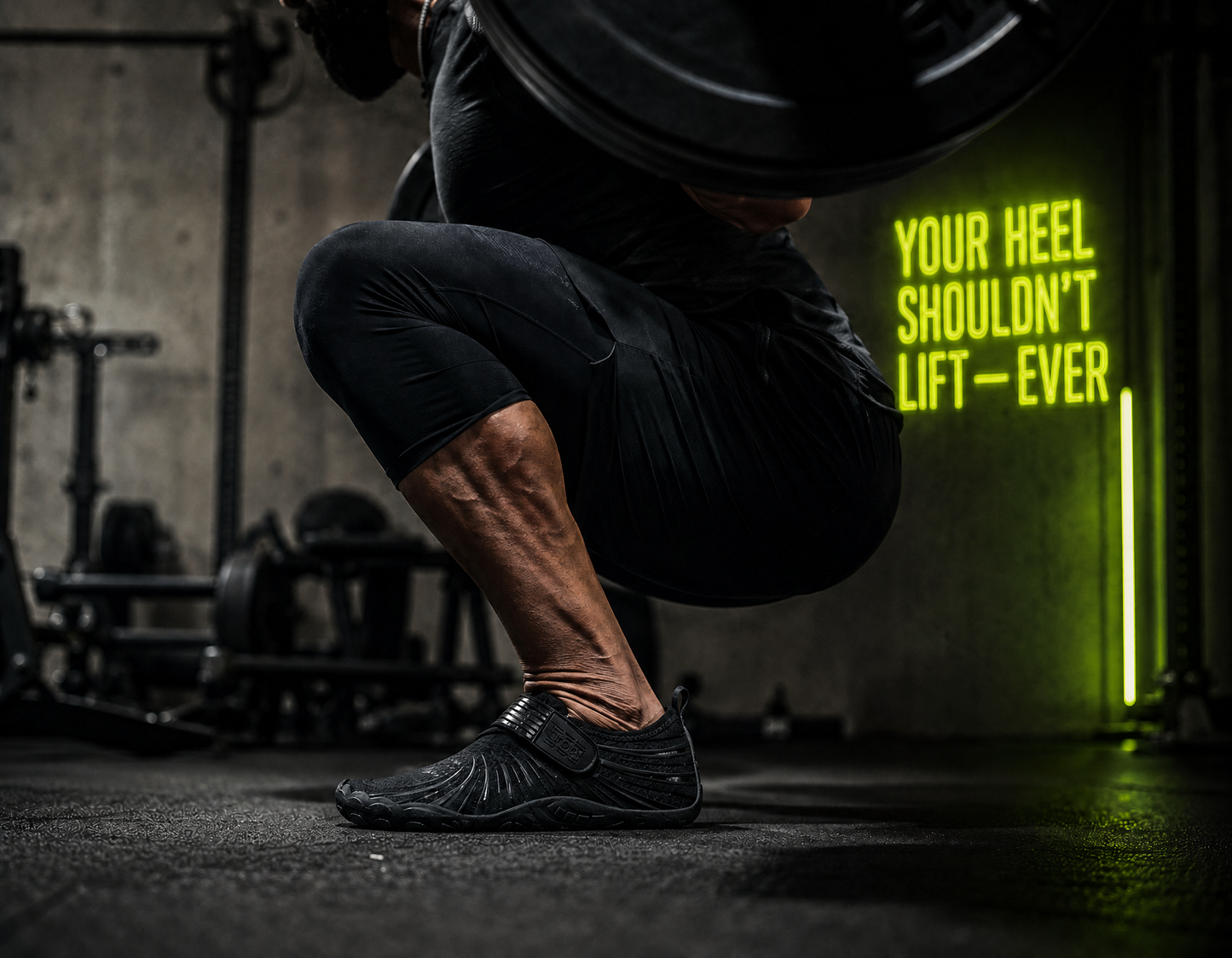 KRAFTBARE FORGE — Zero Drop Barefoot Lifting Shoes | Onyx Black