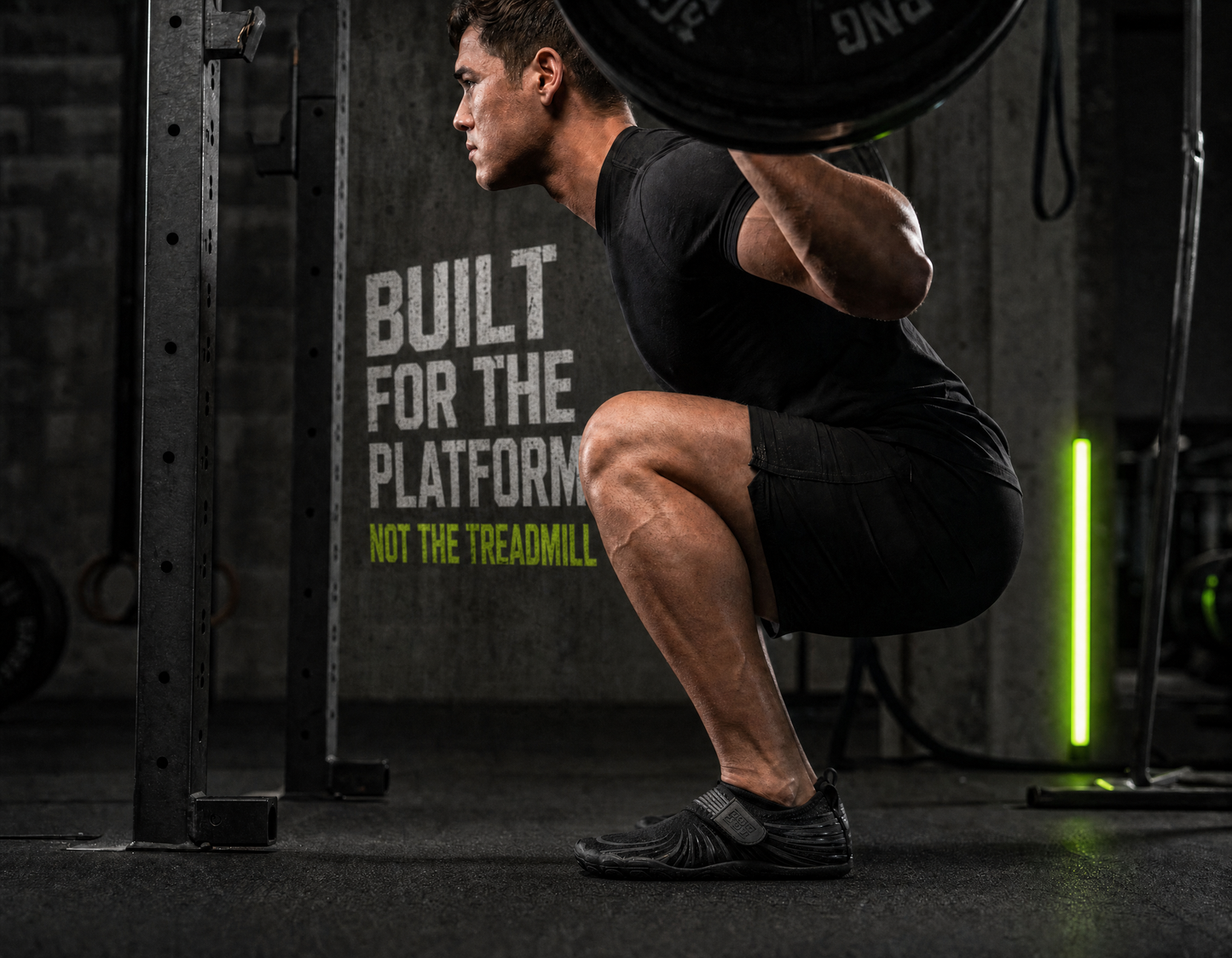 KRAFTBARE FORGE — Zero Drop Barefoot Lifting Shoes | Onyx Black