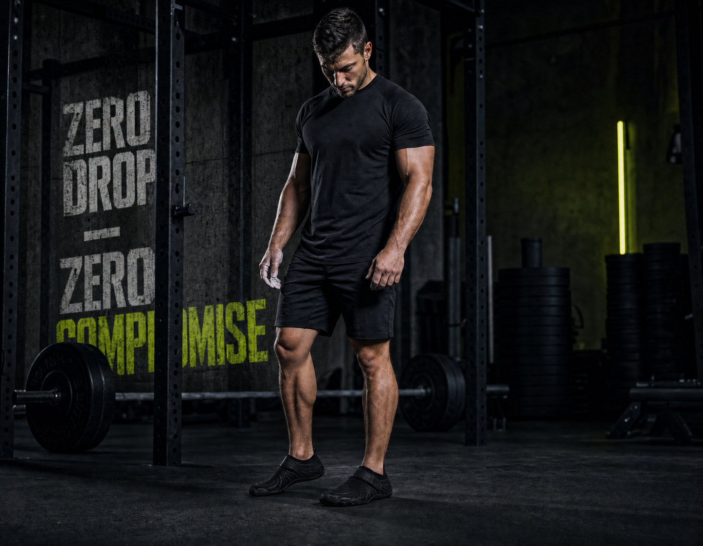 KRAFTBARE FORGE — Zero Drop Barefoot Lifting Shoes | Onyx Black