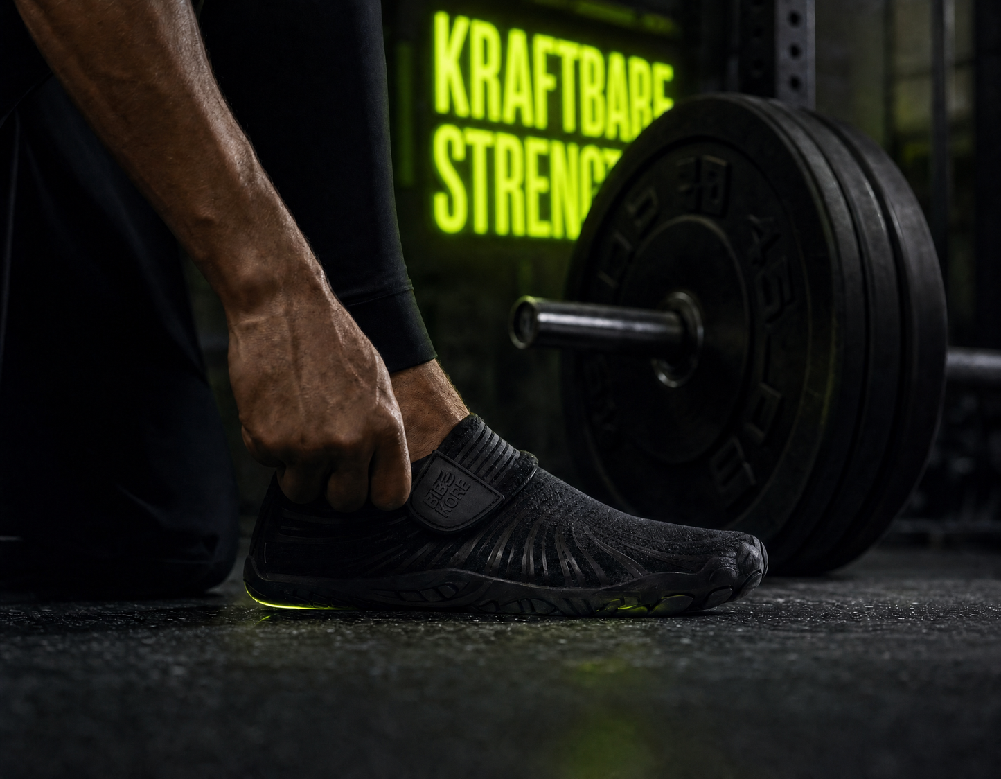 KRAFTBARE FORGE — Zero Drop Barefoot Lifting Shoes | Onyx Black