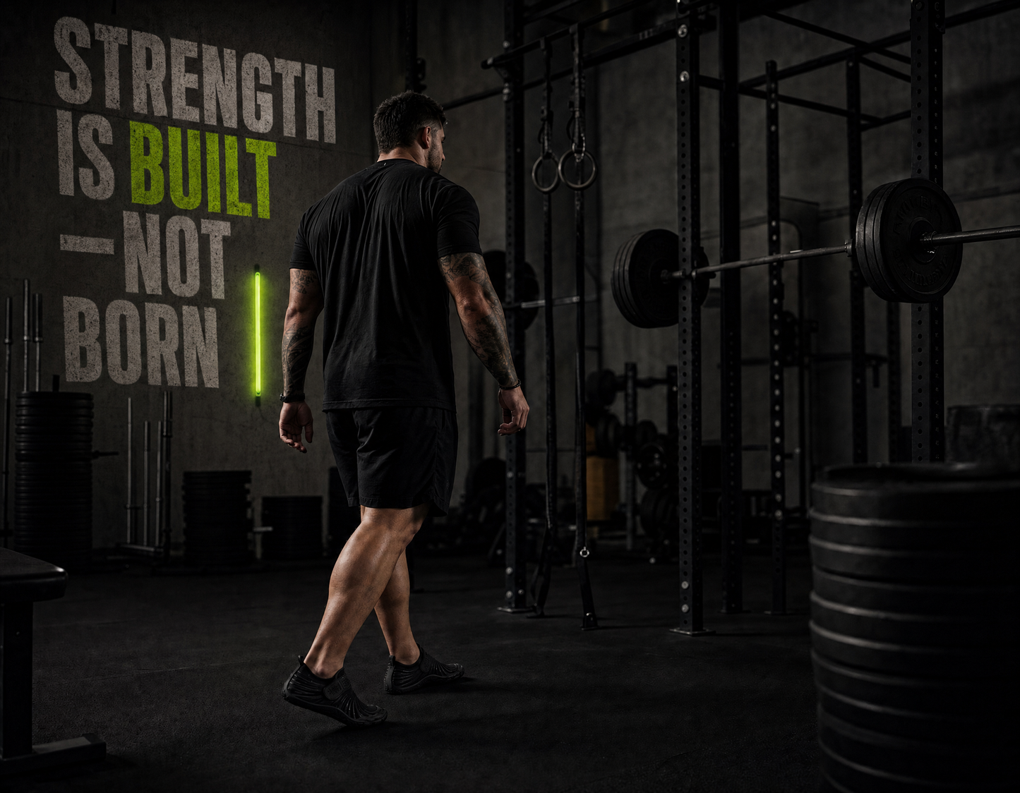 KRAFTBARE FORGE — Zero Drop Barefoot Lifting Shoes | Onyx Black